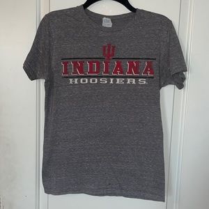 Indiana University gray, short sleeve t-shirt, size small.